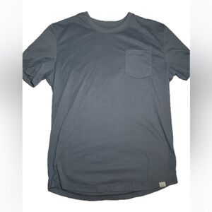 Myles Everyday Tee with Pocket in Vintage Blue, Size Medium